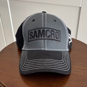 SOA SAMCRO Gray and Black Men's Cap